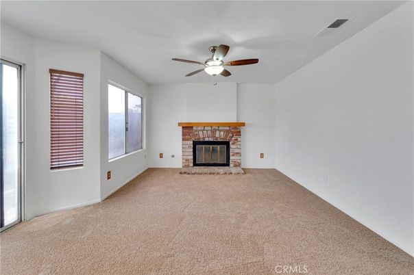 Empty room, Fireplace, Interior