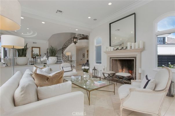 Fireplace, Interior, Living room, Recessed Lighting