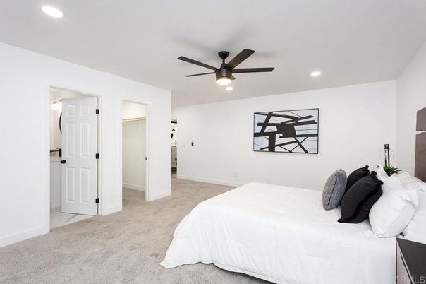 Bedroom, Interior, Recessed Lighting