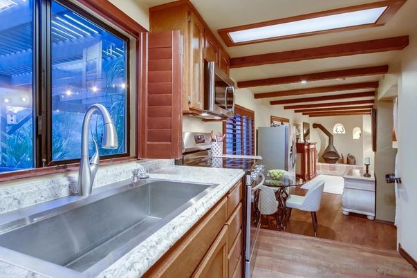 Dining room, Interior, Kitchen, Wooden Beams, Wood Texture Flooring
