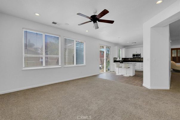 Empty room, Interior, Kitchen, Recessed Lighting