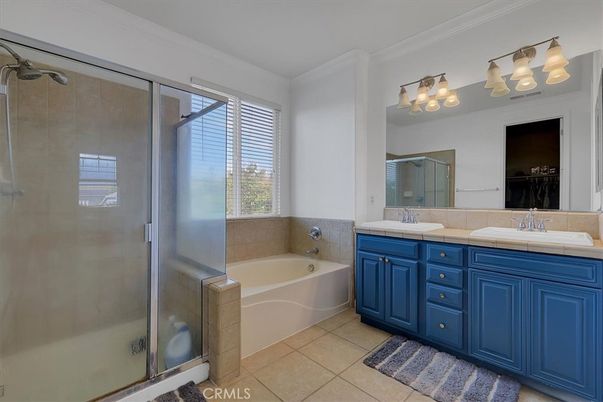 Bathroom, Dual Sink Vanities, Glass Shower, Interior, Tile Countertops