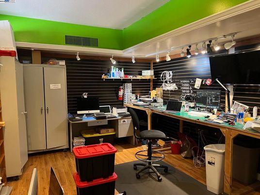 Home Office, Interior, Wood Texture Flooring