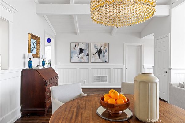 Dining room, Interior, Wood Texture Flooring