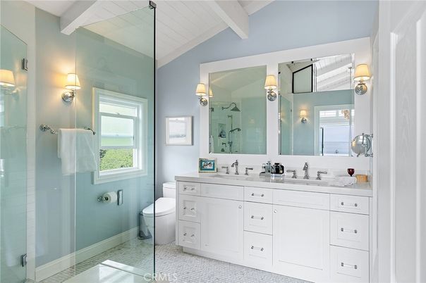 Bathroom, Dual Sink Vanities, Glass Shower, Interior