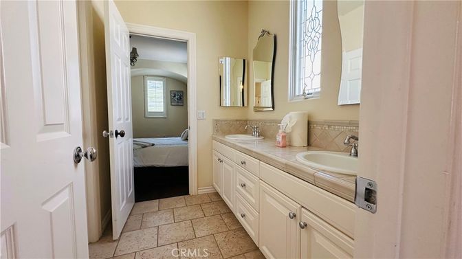 Bathroom, Dual Sink Vanities, Interior, Tile Countertops