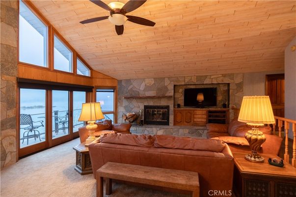 Fireplace, Interior, Living room, Stone Walls, Wooden Ceilings, Wooden Walls