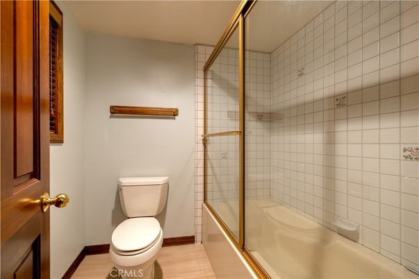 Bathroom, Glass Shower, Interior, Wood Texture Flooring