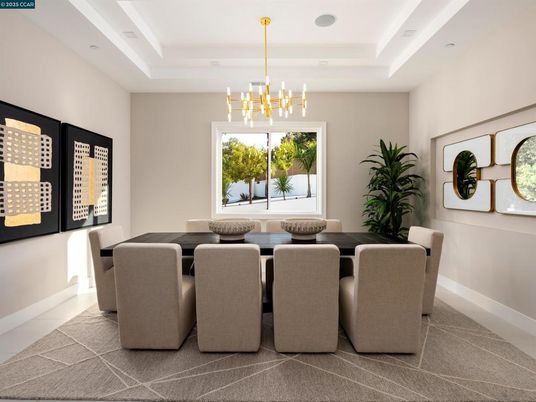 Chandelier, Dining room, Interior, Pendant Lights, Recessed Lighting
