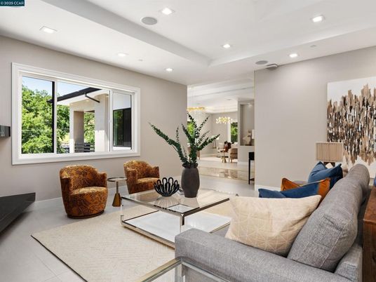 Interior, Living room, Recessed Lighting