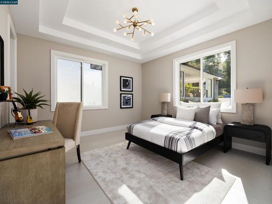 Bedroom, Interior, Pendant Lights