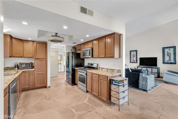 Interior, Kitchen, Living room, Recessed Lighting, Stainless Steel Appliances