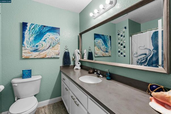 Bathroom, Interior, Wood Texture Flooring