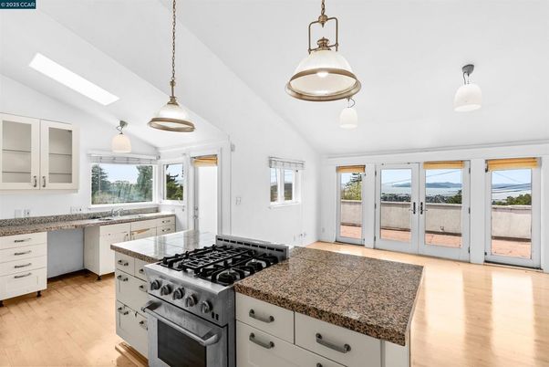 Interior, Kitchen, Pendant Lights, Wood Texture Flooring