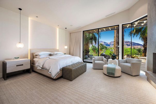Bedroom, Interior, Pendant Lights, Recessed Lighting
