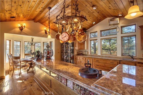 Chandelier, Dining room, Interior, Wooden Beams, Wooden Ceilings, Wood Texture Flooring