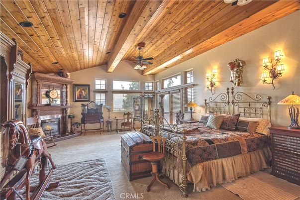Bedroom, Fireplace, Interior, Wooden Beams, Wooden Ceilings