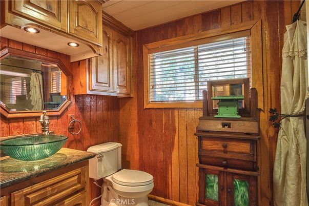 Bathroom, Interior, Recessed Lighting, Wooden Walls