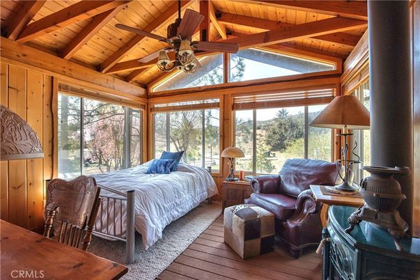 Bedroom, Interior, Sun Room, Wooden Beams, Wooden Ceilings, Wood Texture Flooring