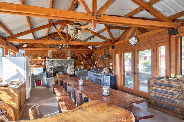 Dining room, Fireplace, Interior, Living room, Wooden Beams