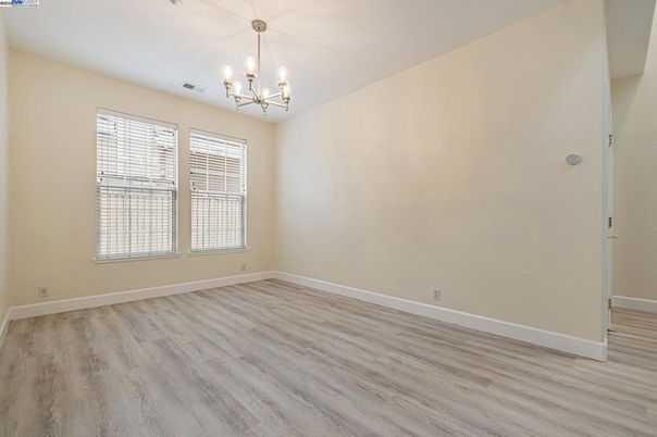 Chandelier, Empty room, Interior, Wood Texture Flooring