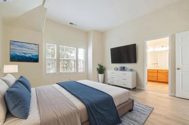 Bedroom, Interior, Wood Texture Flooring