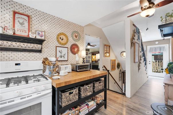 Interior, Kitchen, Wood Texture Flooring