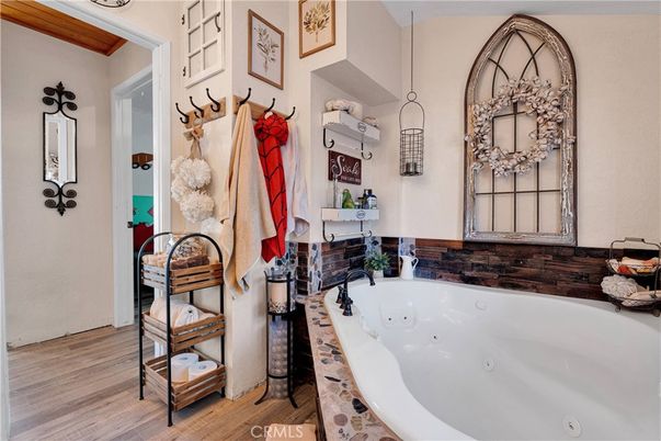Bathroom, Interior, Wood Texture Flooring