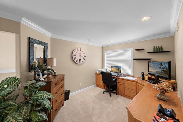 Home Office, Interior, Recessed Lighting
