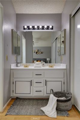 Bathroom, Dual Sink Vanities, Interior, Wood Texture Flooring
