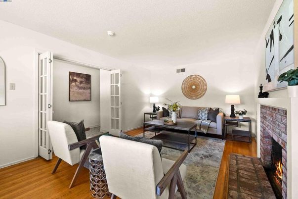 Fireplace, Interior, Living room, Wood Texture Flooring