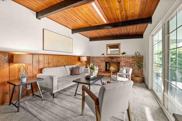 Fireplace, Interior, Living room, Stone Walls, Wooden Beams, Wooden Ceilings