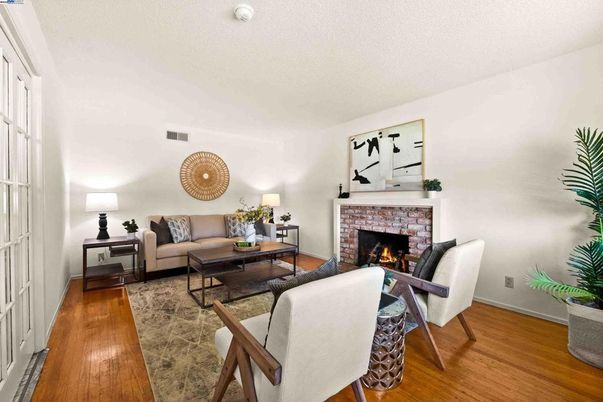 Fireplace, Interior, Living room, Wood Texture Flooring