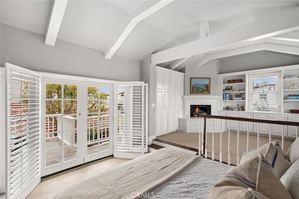 Bedroom, Fireplace, Interior