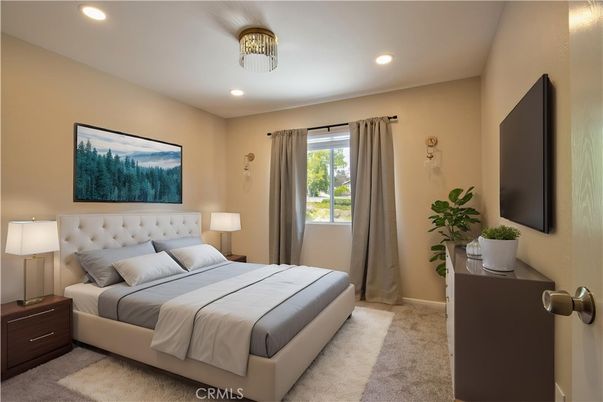 Bedroom, Interior, Recessed Lighting