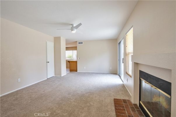 Empty room, Fireplace, Interior