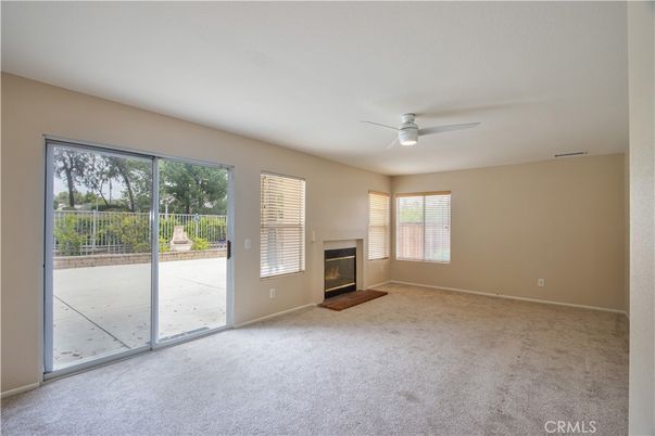 Empty room, Fireplace, Interior