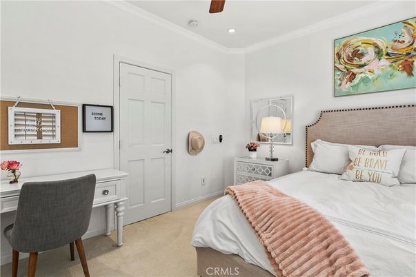 Bedroom, Home Office, Interior, Recessed Lighting