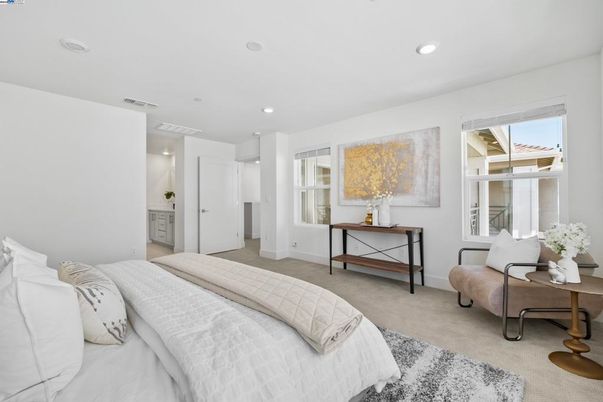 Bedroom, Interior, Recessed Lighting