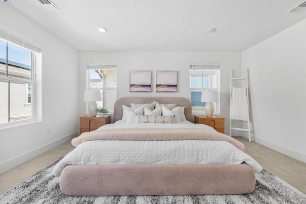 Bedroom, Interior, Recessed Lighting