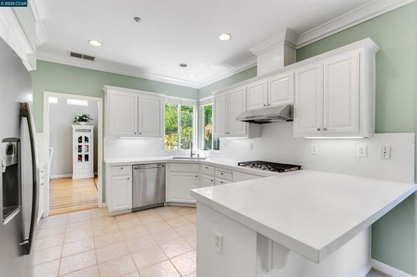 Interior, Kitchen, Recessed Lighting, Stainless Steel Appliances