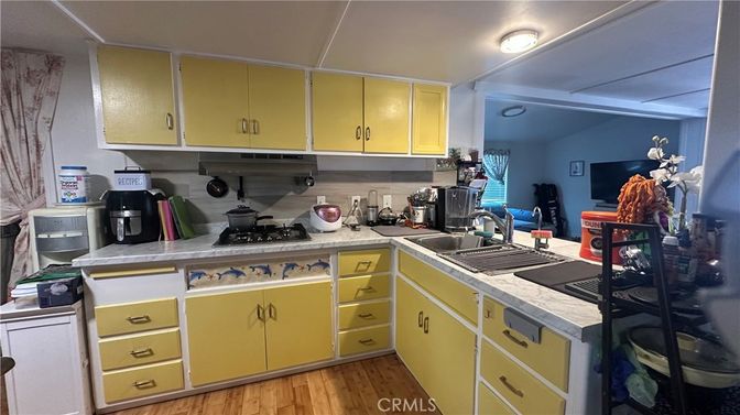 Interior, Kitchen, Wood Texture Flooring