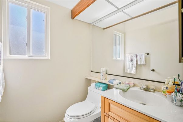 Bathroom, Interior, Wooden Beams