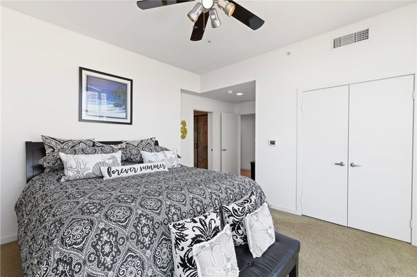 Bedroom, Interior, Recessed Lighting