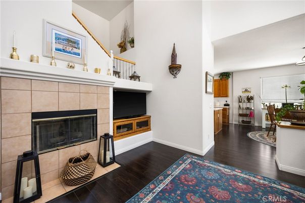 Fireplace, Interior, Wood Texture Flooring
