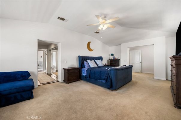 Bedroom, Fireplace, Interior