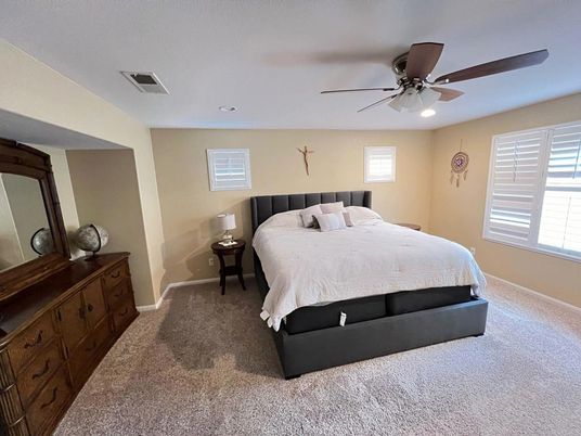 Bedroom, Interior, Recessed Lighting