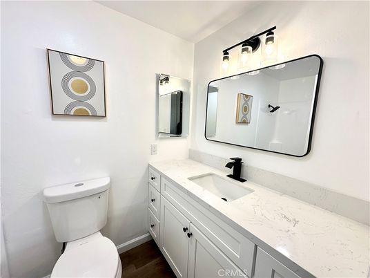 Bathroom, Dual Sink Vanities, Interior, Wood Texture Flooring