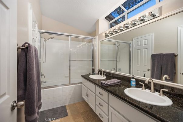 Bathroom, Dual Sink Vanities, Glass Shower, Interior