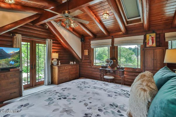 Bedroom, Interior, Wooden Beams, Wooden Ceilings, Wooden Walls